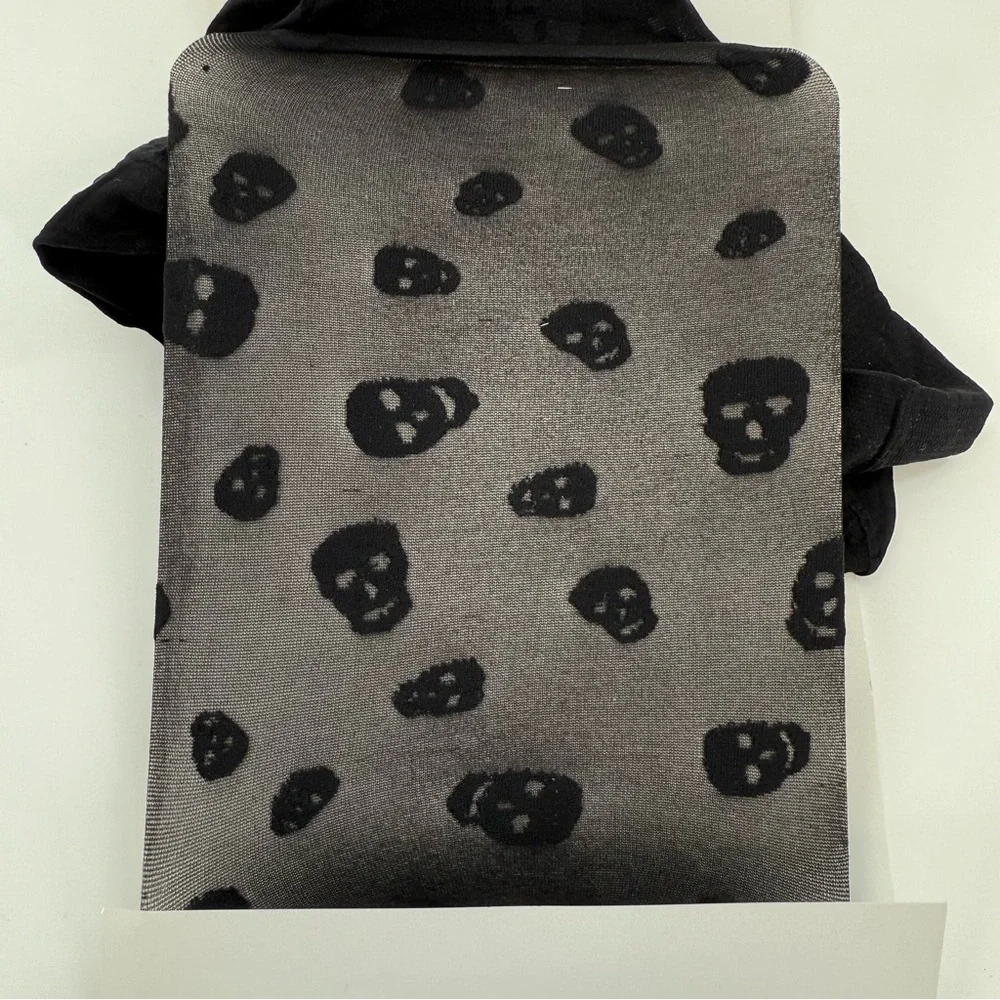 Emilio Cavallini Black Skull Pattern Tights